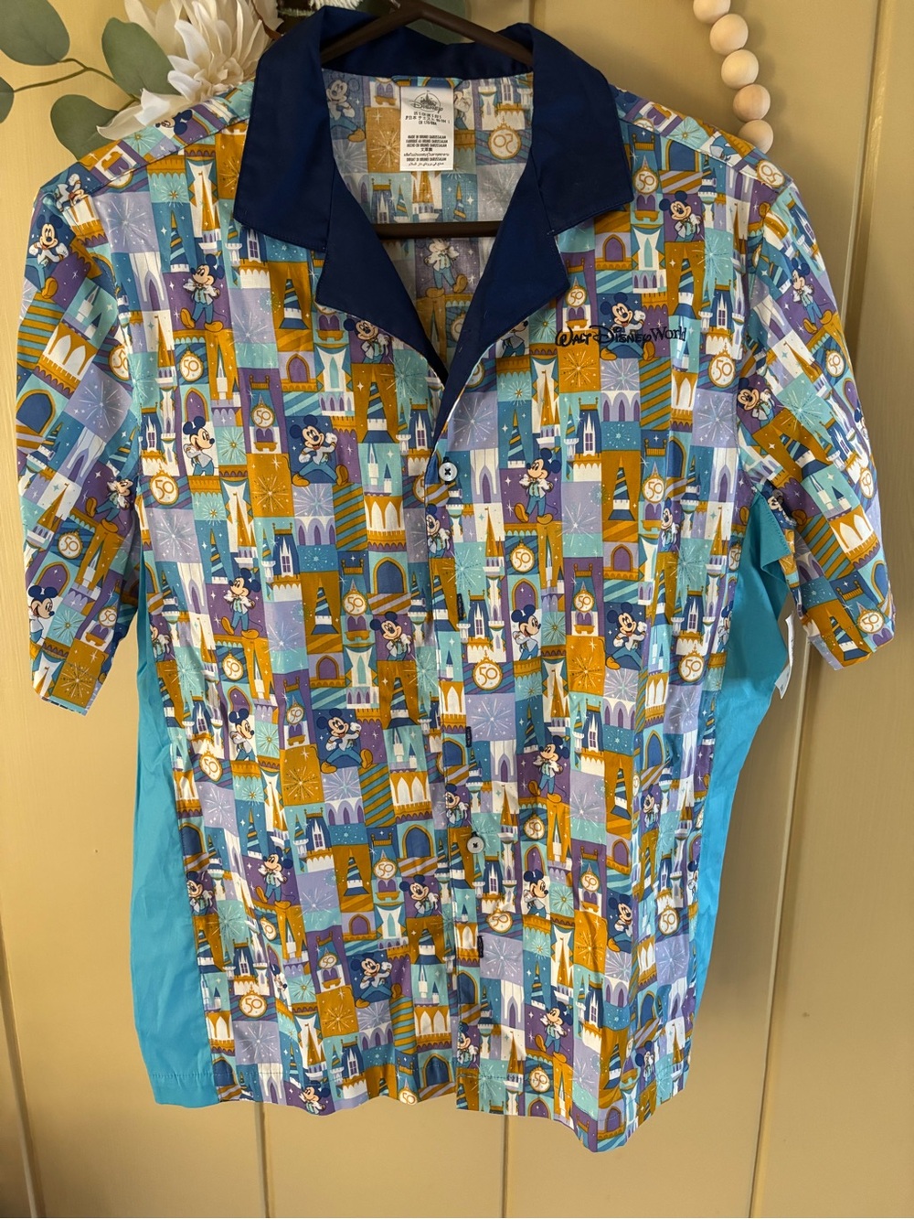 Disney Parks 50th anniversary button down